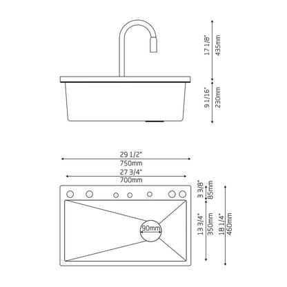 Évier Multifonction Deluxe-2 Smart Wave avec 5 sorties d'eau - SMART WAVE Products #