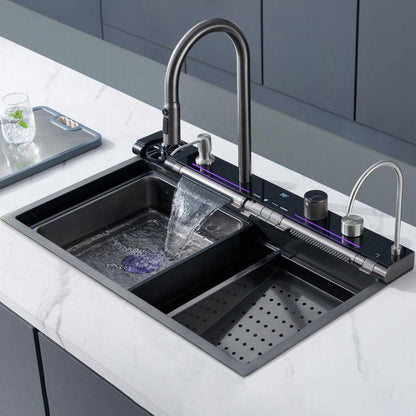 Évier Multifonction Deluxe Smart Wave avec 5 sorties d'eau - SMART WAVE Products #