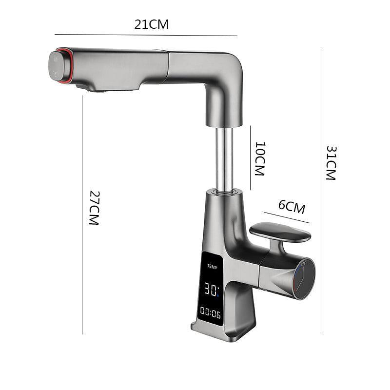 Robinet Extractible Smart Wave avec affichage numérique - SMART WAVE Products #