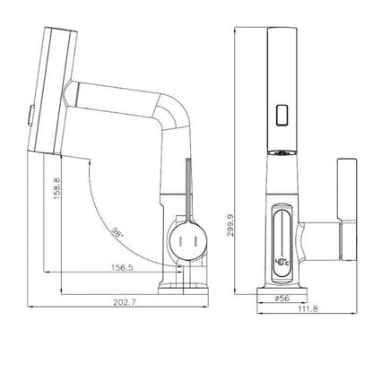 Robinet Extractible Smart Wave avec Affichage Numérique - SMART WAVE Products #