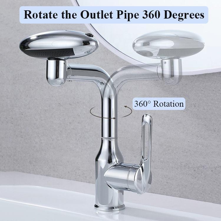 Robinet Smart Wave à tête rotative 360° avec 4 sorties d'eau - SMART WAVE Products #