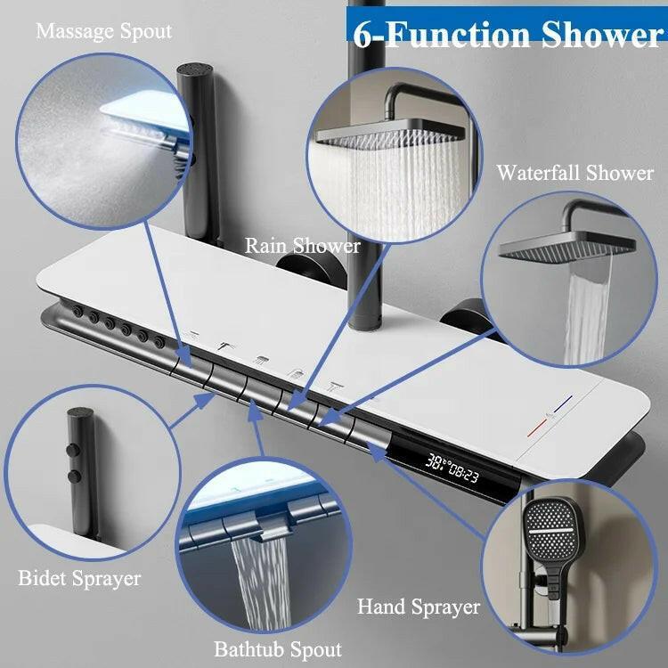 Système de Douche Led Smart Wave avec 6 sorties d'eau - SMART WAVE Products #