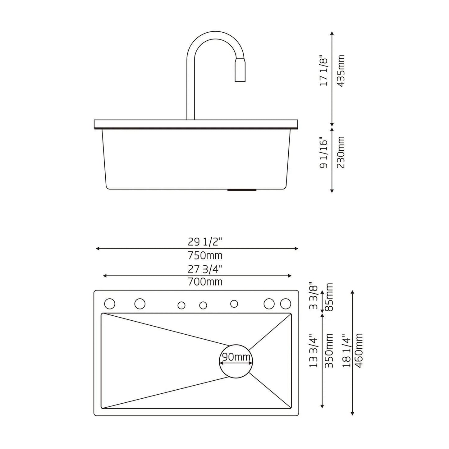 Ensemble Évier-Robinet Multifonction - Deluxe - SMART WAVE Products