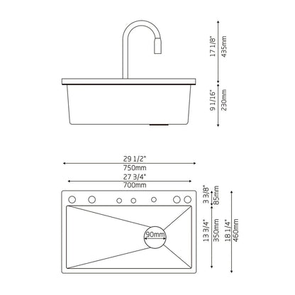 Ensemble Évier-Robinet Multifonction - Deluxe - SMART WAVE Products