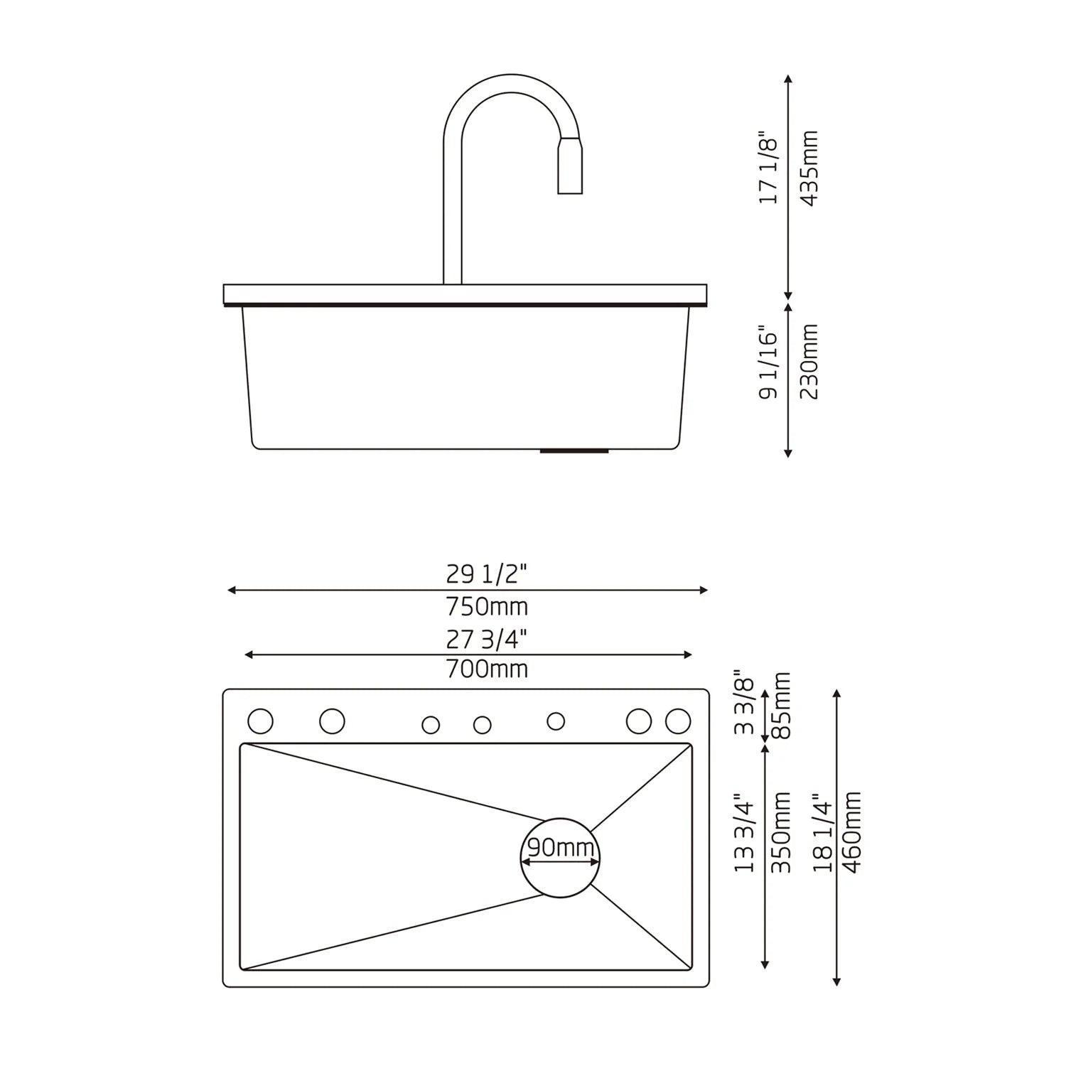 Ensemble Évier-Robinet Multifonction - Premium - SMART WAVE Products