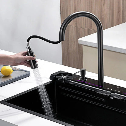 Évier Multifonction Deluxe-2 Smart Wave avec 5 sorties d'eau - SMART WAVE Products #